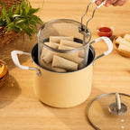 Deep Frying Pot With Strainer Basket