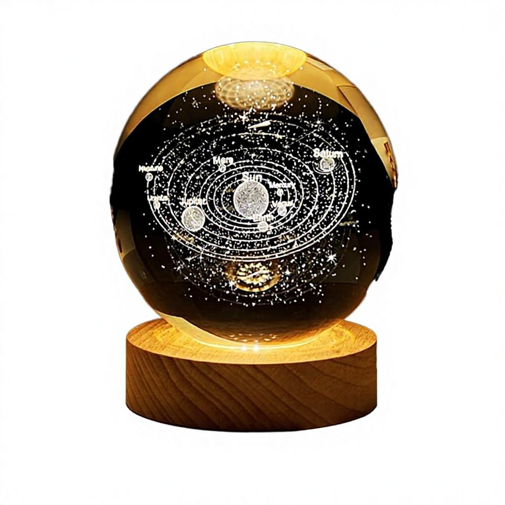 3D LED Night Light Luminous Crystal Ball