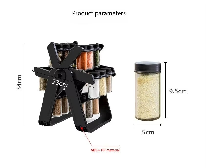 18 Jar Rotating Spice Rack  Box Packing