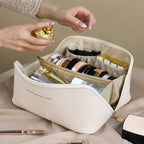 Leather Waterproof Cosmetic Bags
