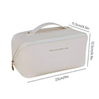 Leather Waterproof Cosmetic Bags